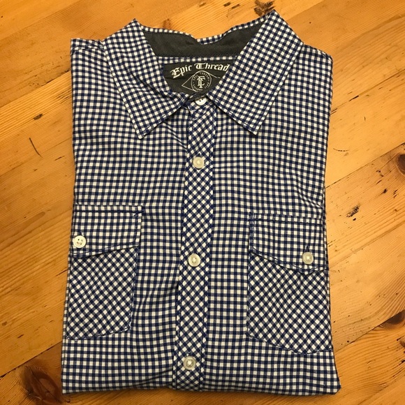 🧵 EPIC THREADS Long Sleeve Button Down - Picture 1 of 5